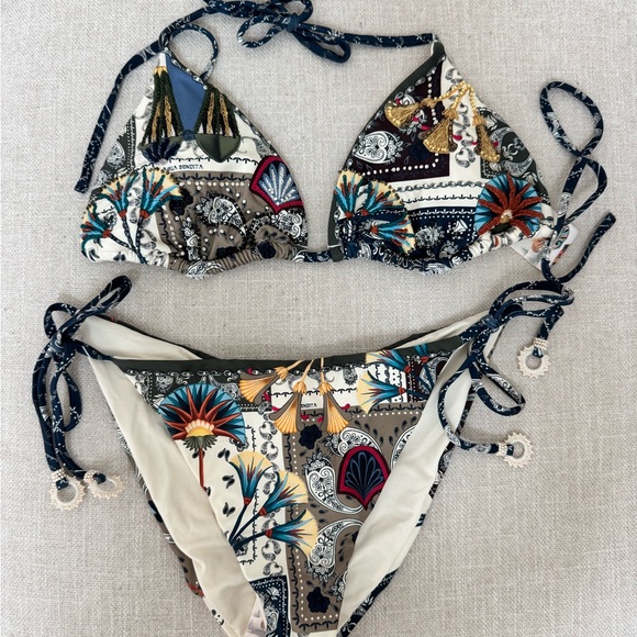 Agua Bendita Multicolor Patterned Bikini